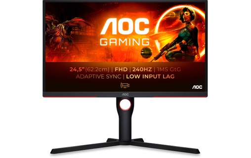 Écran Gaming 24,5" AOC 25G3ZM/BK - 240 Hz HDMI/DisplayPort