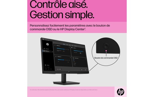 Écran 22" HP P22 G5 - HDMI/DisplayPort/VGA