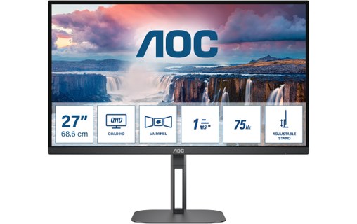 AOC V5 Q27V5N/BK écran plat de PC 68,6 cm (27") 2560 x 1440 pixels Quad HD LED N