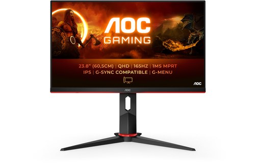 Écran Gaming 23,8" AOC G2 Q24G2A/BK - HDMI/DisplayPort