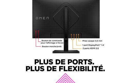 Écran Gaming 27" HP OMEN 27 - 165 Hz