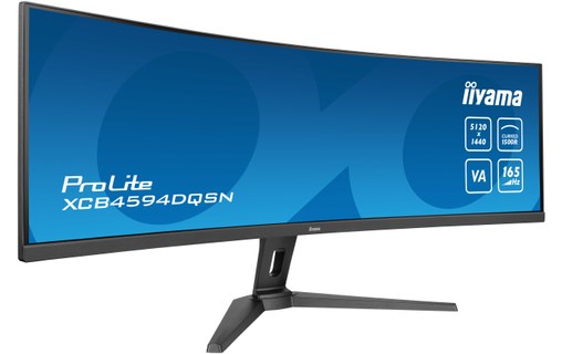 Écran Incurvé 45" iiyama ProLite XCB4594DQSN-B1 - 165 Hz USB-C