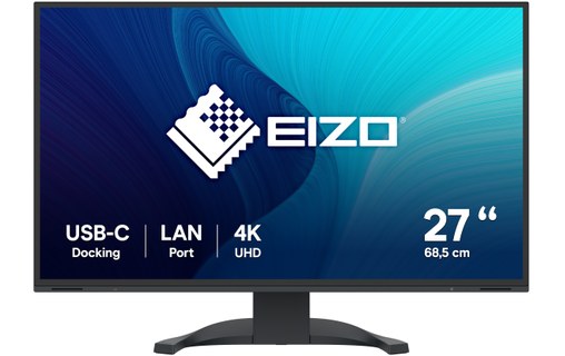 Écran 27" EIZO FlexScan EV2740X - 4K - Noir - HDMI/DisplayPort/USB-C