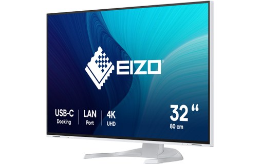 Écran 31,5" EIZO FlexScan EV3240X - 4K - Blanc - HDMI/DisplayPort/USB-C
