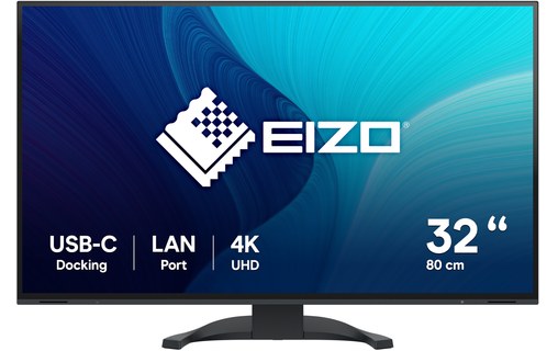 Écran 31,5" EIZO FlexScan EV3240X - 4K - Noir - HDMI/DisplayPort/USB-C