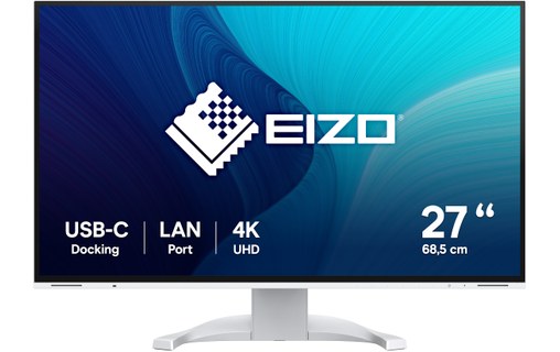 Écran 27" EIZO FlexScan EV2740X - 4K - Blanc - HDMI/DisplayPort/USB-C