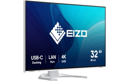 Écran 31,5" EIZO FlexScan EV3240X - 4K - Blanc - HDMI/DisplayPort/USB-C