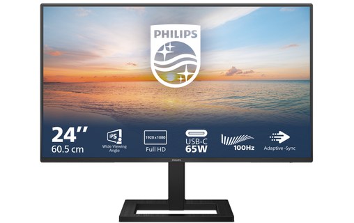 Écran 23,8" Philips Série 1000 24E1N1300AE/00 - HDMI/USB-C