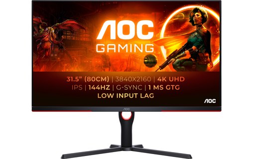Écran Gaming 31,5" AOC G3 U32G3X/BK - 4K HDMI/DisplayPort