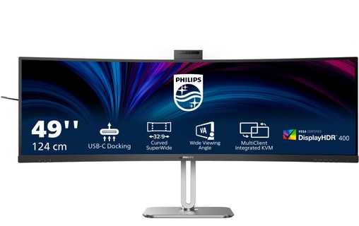 Écran Incurvé 48,8" Philips Série 5000 49B2U5900CH/00 - HDMI/DisplayPort/USB-C