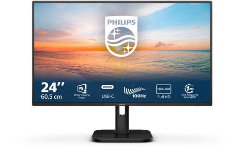 Écran 23,8" Philips Série 1000 24E1N1300A/00 - HDMI/USB-C