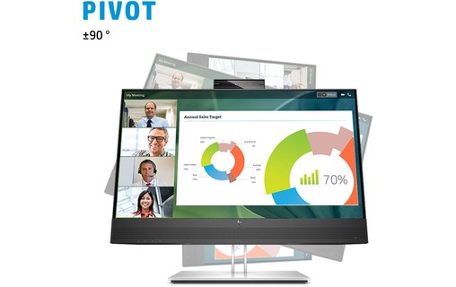 Écran 23,8" HP E24mv G4 - HDMI/DisplayPort/VGA