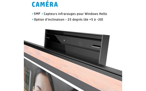 Écran 23,8" HP E24mv G4 - HDMI/DisplayPort/VGA