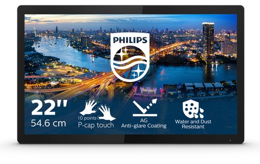 Écran Tactile 21,5" Philips B-Line 222B1TFL/00 - HDMI/DisplayPort/DVI/VGA
