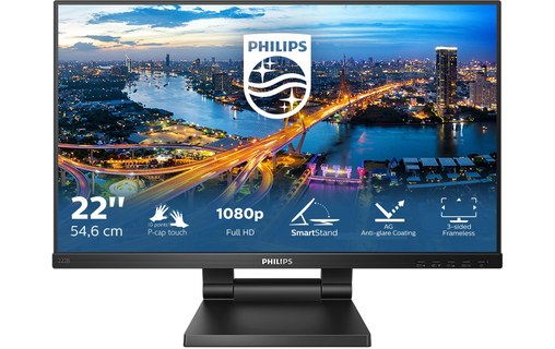 Écran Tactile 21,5" Philips B-Line 222B1TC/00 - HDMI/DisplayPort/VGA