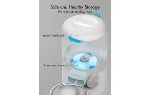 Distributeur de croquettes automatique pour chats & chiens 3L - Petlibro - Blanc