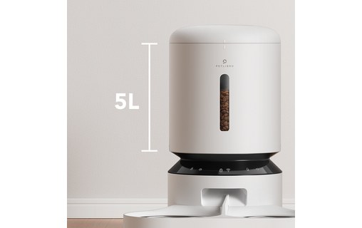 Distributeur de croquettes connecté pour chats & chiens 5L - Petlibro - Blanc