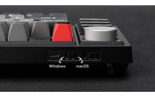 Clavier mécanique filaire et sans fil pour Mac et PC AZERTY - Keychron Q3 Pro SE