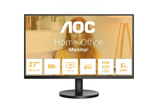 Écran 27" AOC 27B3CA2 - HDMI/DisplayPort/USB-C