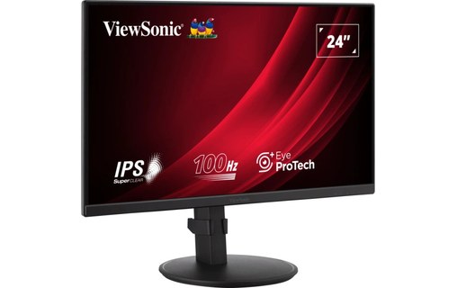 Écran 24" ViewSonic VA2408-HDJ - HDMI/DisplayPort/VGA