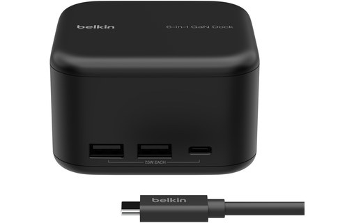 Station d'accueil USB-C 6 ports 130 W - Belkin Connect