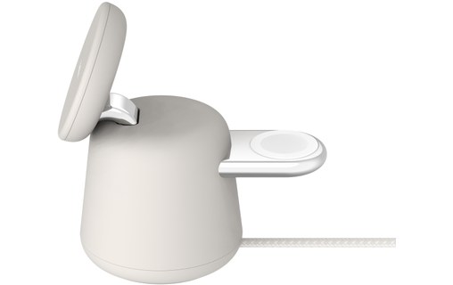 Chargeur sans fil MagSafe (15 W) 2-en-1 - Belkin BoostCharge Pro - Sable