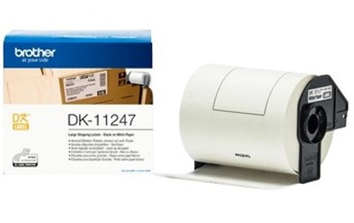 Etiquettes d'expédition Noir/ Blanc Marque Brother DK11247