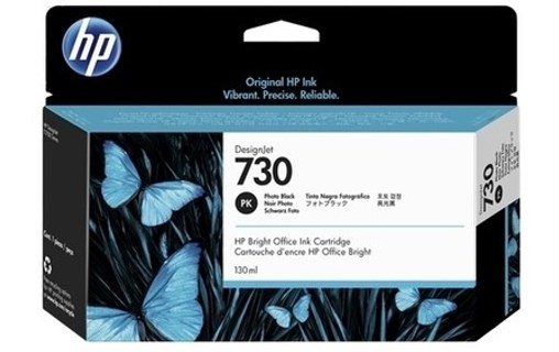 HP 730 Cartouche Noir photo P2V67A