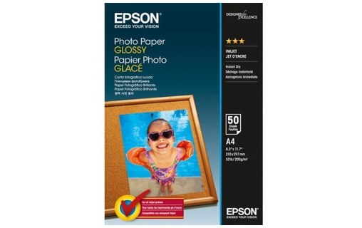 Epson S042539 Papier photo glacé A4 200g, 50 feuilles
