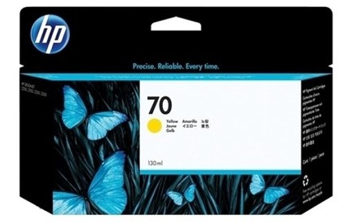HP 70 Cartouche Jaune C9454A