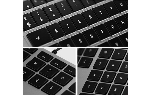 Clavier pour Mac SATECHI Slim W3 - Noir, Aluminium
