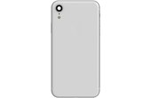 Clappio Châssis Complet pour iPhone XR Cadre central et Vitre arrière Blanc