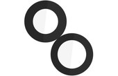 Clappio Lentille Caméra Arrière pour iPhone 13 et 13 Mini, 100% Compatible Noir