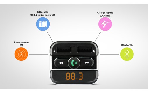 Novodio Streamy - Transmetteur FM Bluetooth