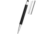 Stylet Smartphone et Tablette Tactile 2en1 Stylo à Bille 4Smarts Argent et Noir