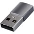 Adaptateur USB vers USB-C Charge et Synchro 5Gbps Compact Satechi Gris