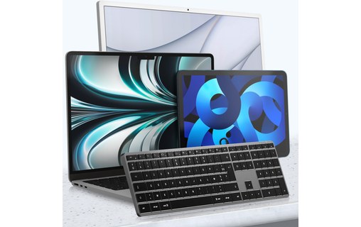 Clavier pour Mac SATECHI Slim W3 - Noir, Aluminium