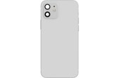 Clappio Châssis Complet pour iPhone 12 Cadre central et Vitre arrière Blanc