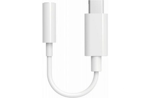 BigBen Connected Adaptateur Jack 3.5mm vers USB C Blanc