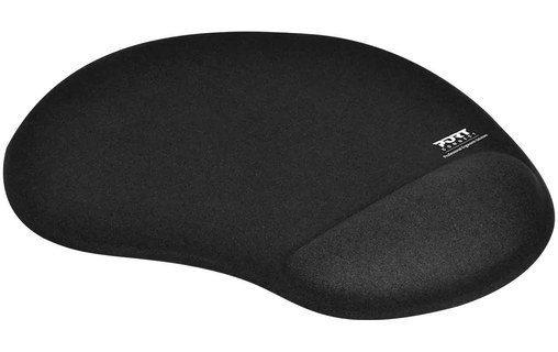 Tapis de Souris Noir Repose Poignet Ergonomique Port Connect