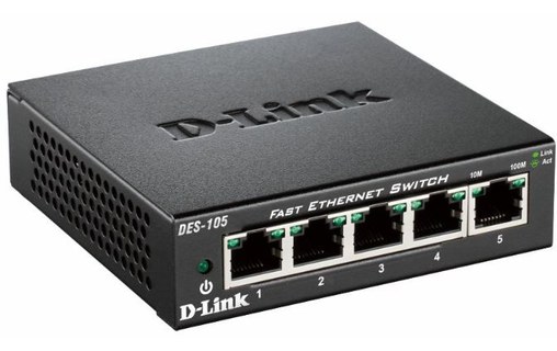 Switch Ethernet D-LINK DES-105 5 ports - L2
