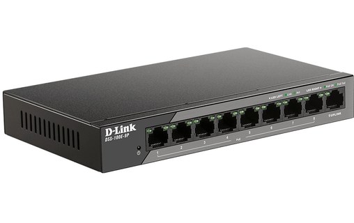 Switch Ethernet D-LINK DSS-100E-9P 8 ports - PoE