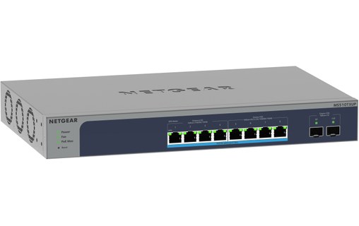 Switch Ethernet NETGEAR MS510TXUP-100EUS 8 ports - 10 GbE, Manageable, PoE, L2+