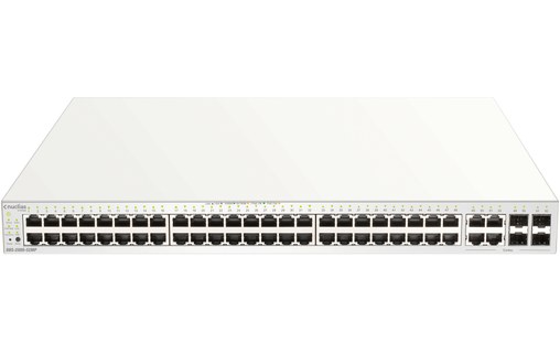 Switch Ethernet D-LINK DBS-2000-52MP 48 ports - Manageable, PoE, L2