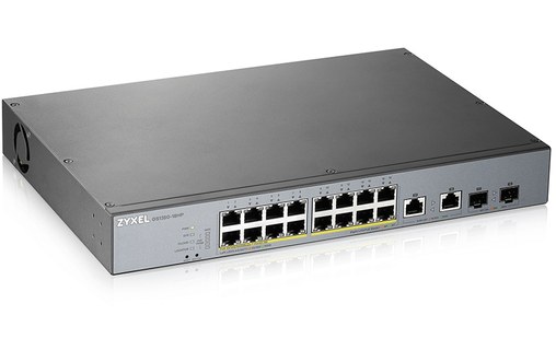 Switch Ethernet ZYXEL GS1350-18HP-EU0101F 16 ports - Manageable, PoE, L2