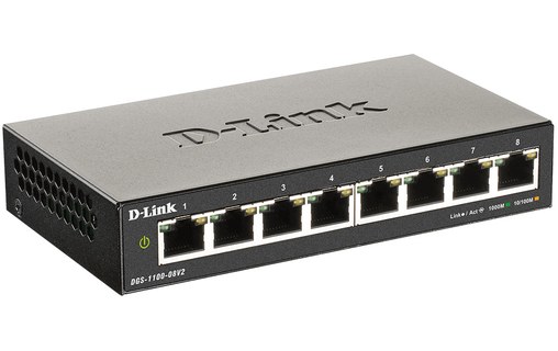 Switch Ethernet D-LINK DGS-1100-08V2 8 ports - Manageable, L2