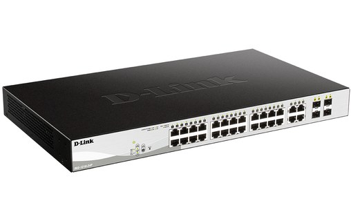 Switch Ethernet D-LINK DGS-1210-24P/E 24 ports - Manageable, PoE, L2