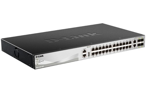 Switch Ethernet D-LINK DGS-3130-30TS/E 24 ports - 10 GbE, Manageable, L3