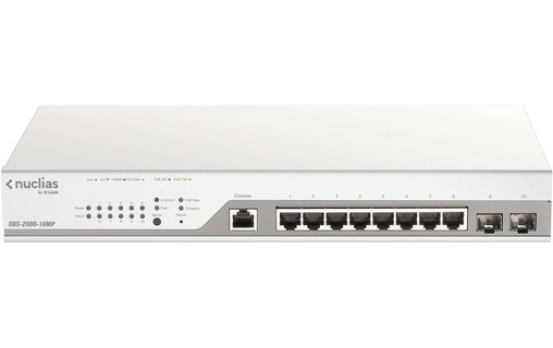Switch Ethernet D-LINK DBS-2000-10MP 8 ports - Manageable, PoE, L2