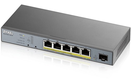 Switch Ethernet ZYXEL GS1350-6HP-EU0101F 5 ports - Manageable, PoE, L2